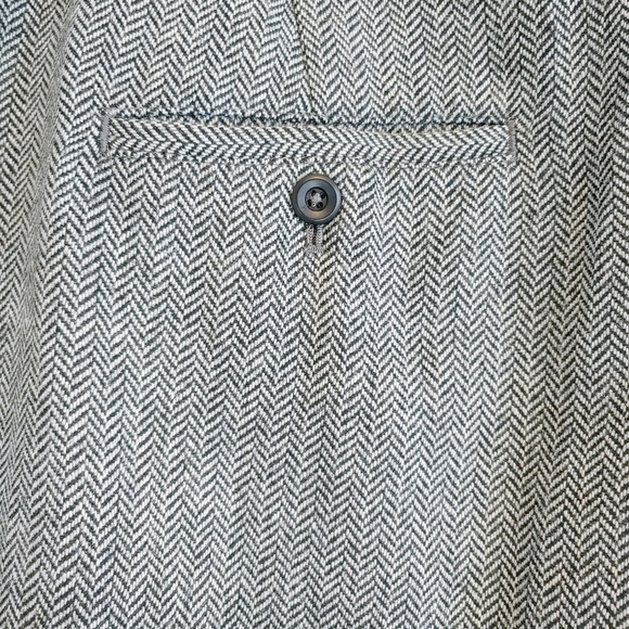 Talbots Wool Blend Herringbone Pants Size 18W Work Wear Career Classic - Picture 6 of 7